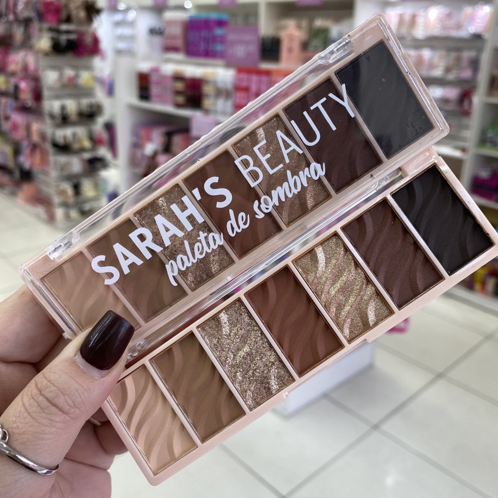 Paleta De Sombra 7 Cores (D) S6808 - Sarah's Beauty SOM0300