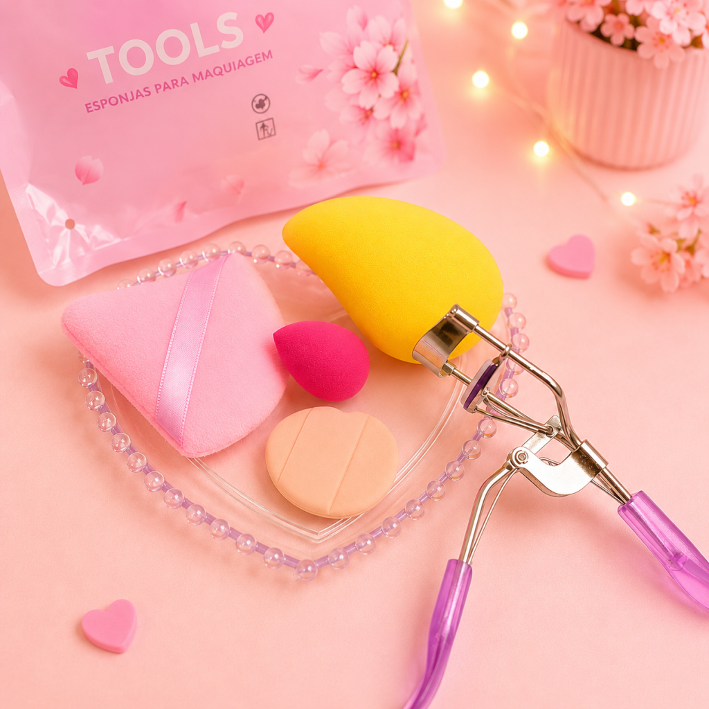 Kit De Esponjas + Curvex Para Cílios ✨ ESP0127