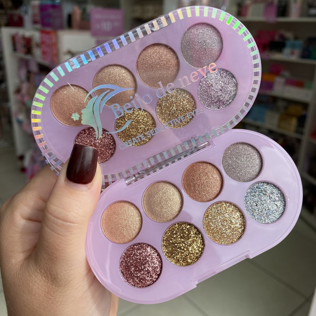 Paleta De Sombras E Glitter Seductive (01) BN7014 - Beijo De Neve SOM0307