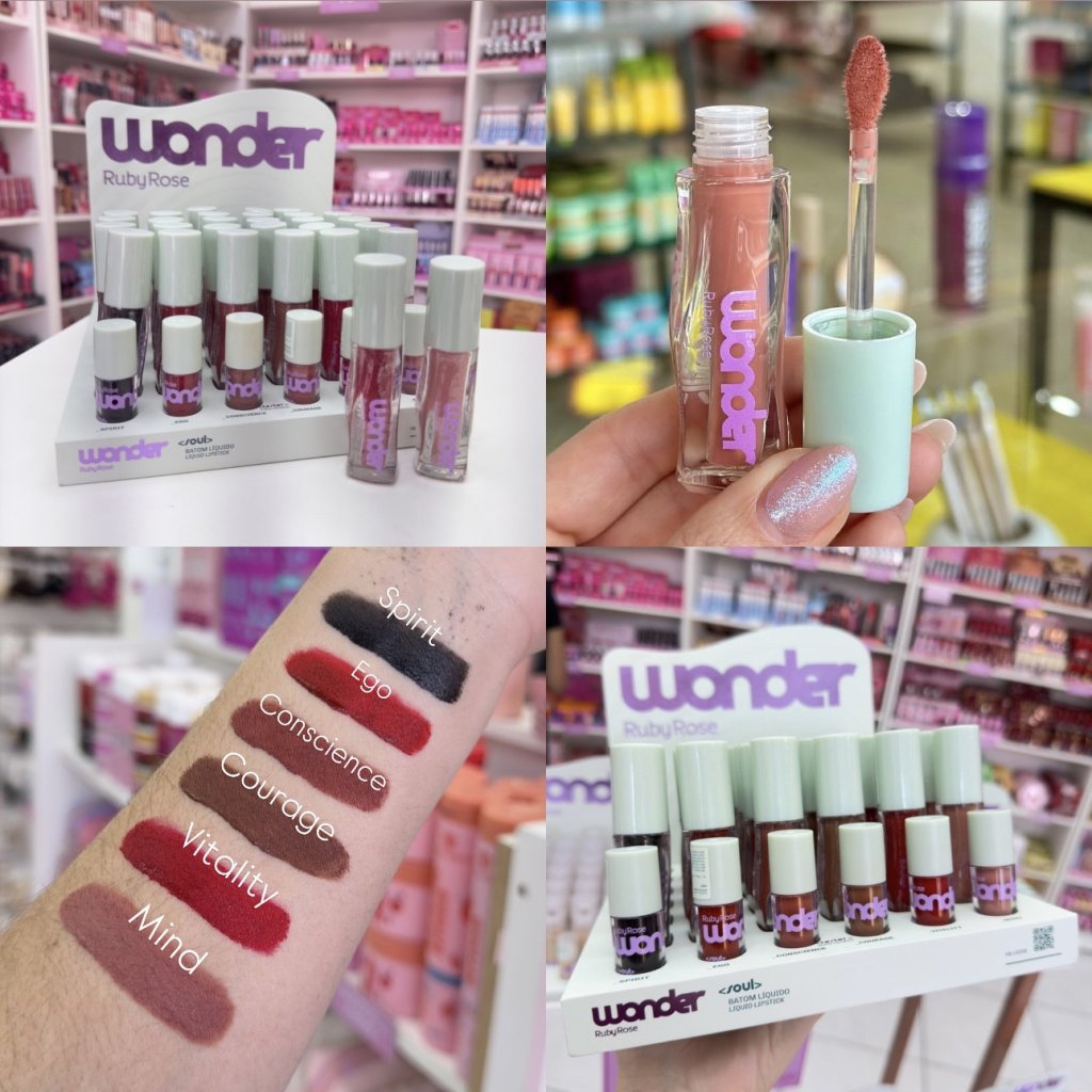 Batom Líquido <Soul> Linha Wonder - Ruby Rose 