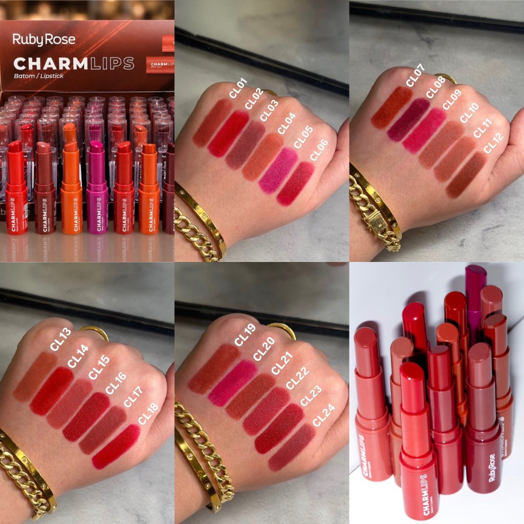 Batom Charm Lips - Ruby Rose 