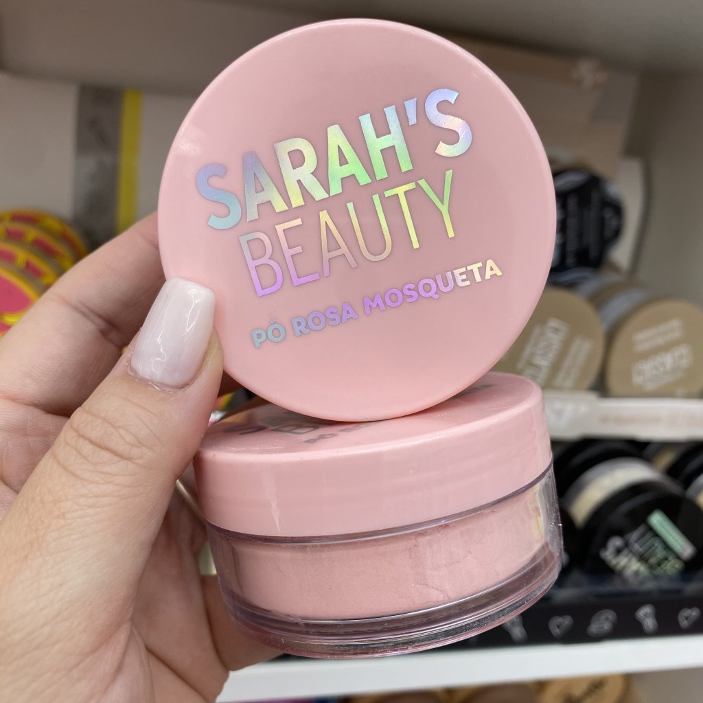Pó translúcido rosa mosqueta - Sarah’s Beauty 