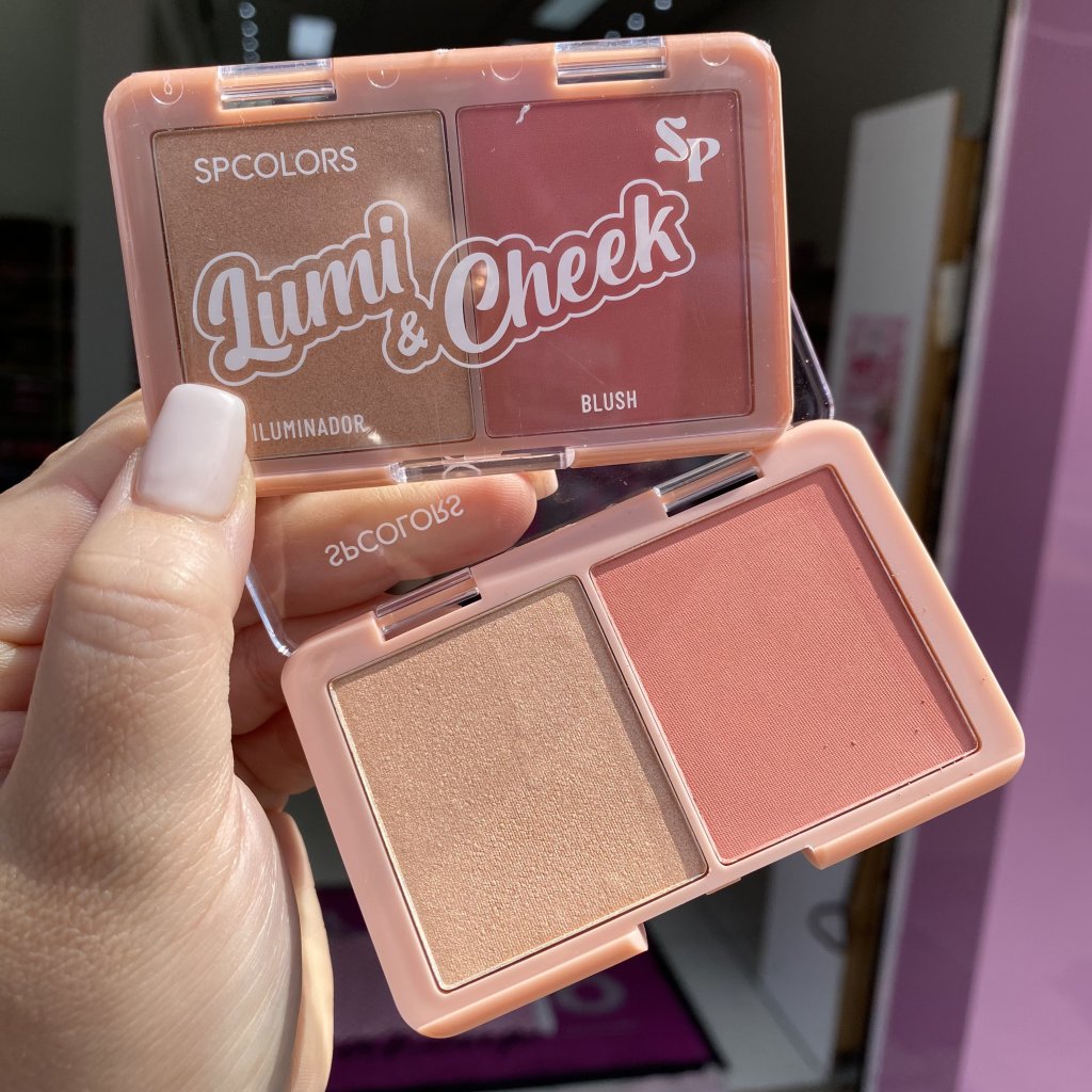 Duo blush e iluminador Lumi e Cheek (B) - SpColors 