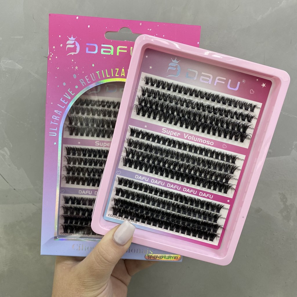 (PREMIUM) Cílios Tufinho 50P+60P+80P Fluffy Mix - Dafu CP0243