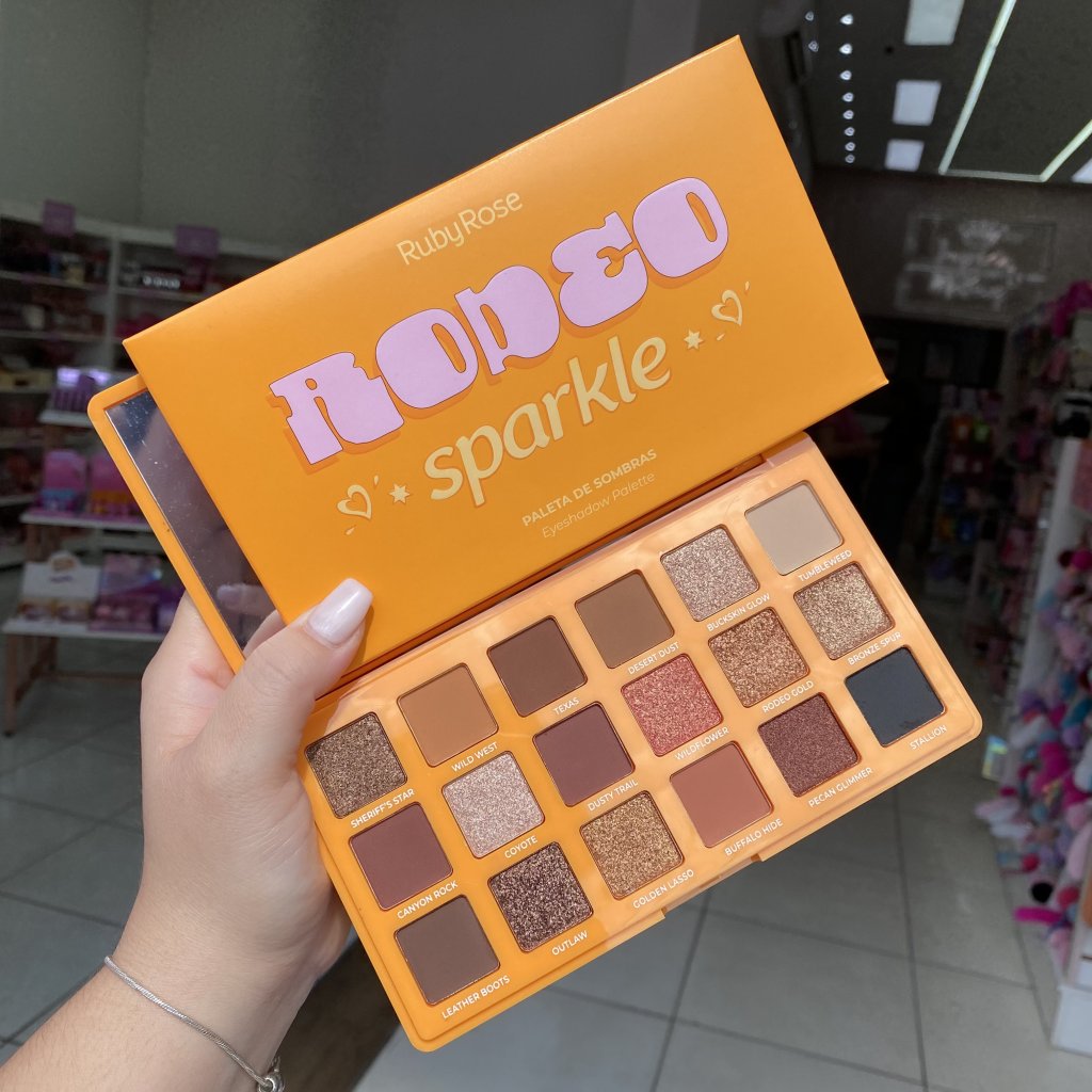 (PREMIUM) Paleta De Sombra Rodeo Sparkle HB-F2610 - Ruby Rose SOM0332