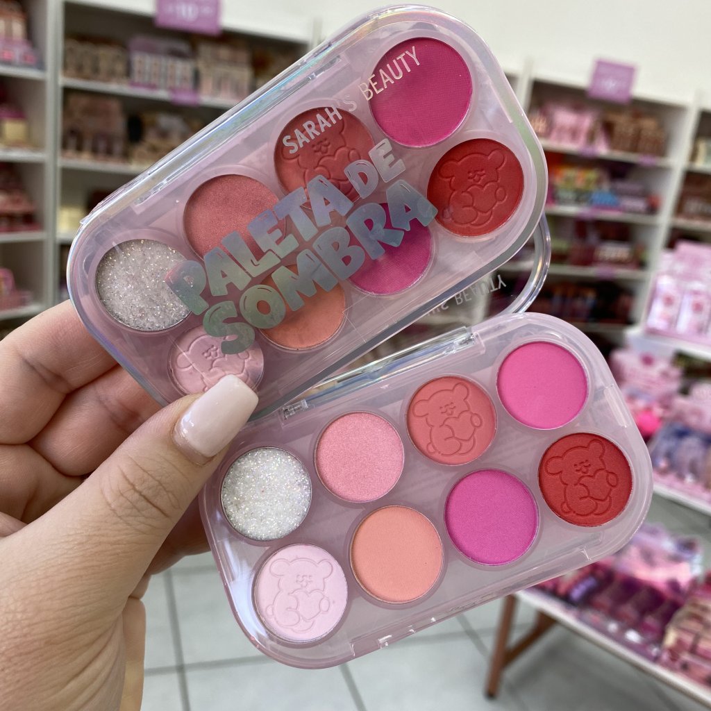 Paleta De Sombra E Glitter S6956 (A) - Sarah’s Beauty SOM0333
