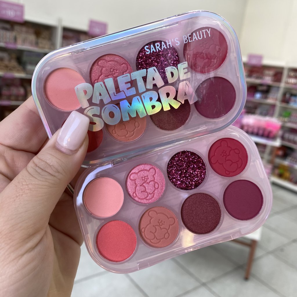 Paleta De Sombra E Glitter S6956 (B) - Sarah’s Beauty SOM0334