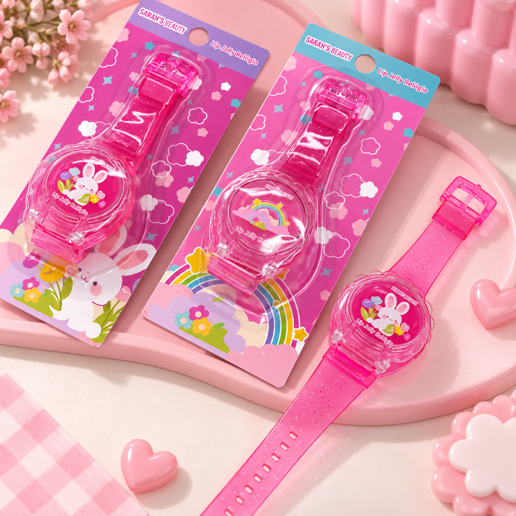 Lip Jelly Relógio Infantil - Sarah’s Beauty GLOS0425