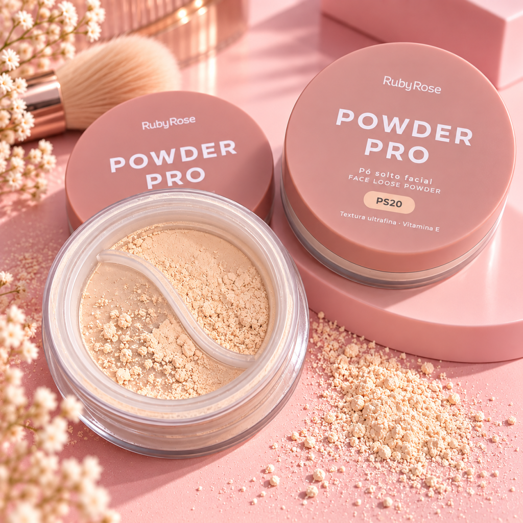 (PREMIUM) Pó Solto Facial Powder Pro PS20Ruby Rose PC0115