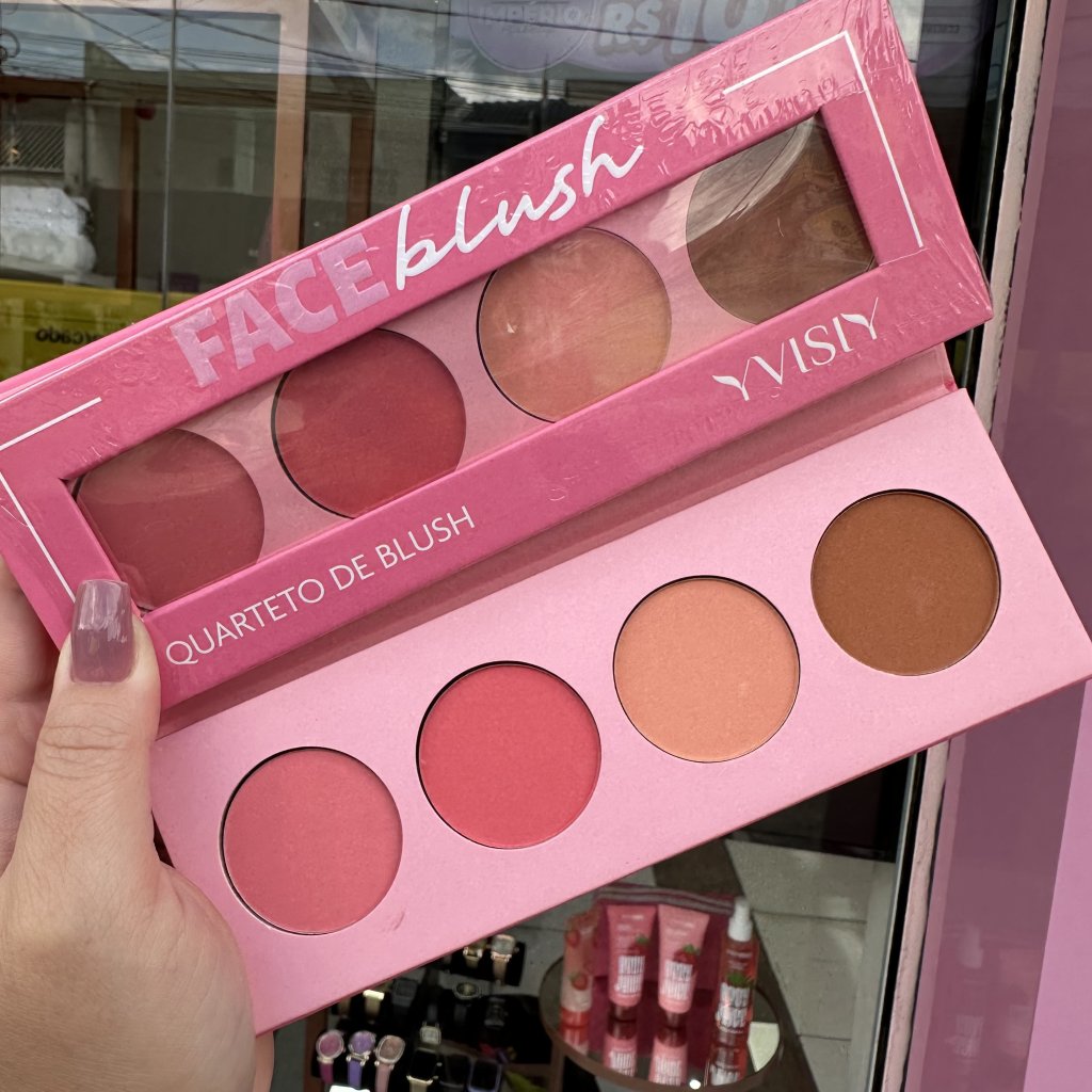 Quarteto de blush face VS8018 - Yvisy
