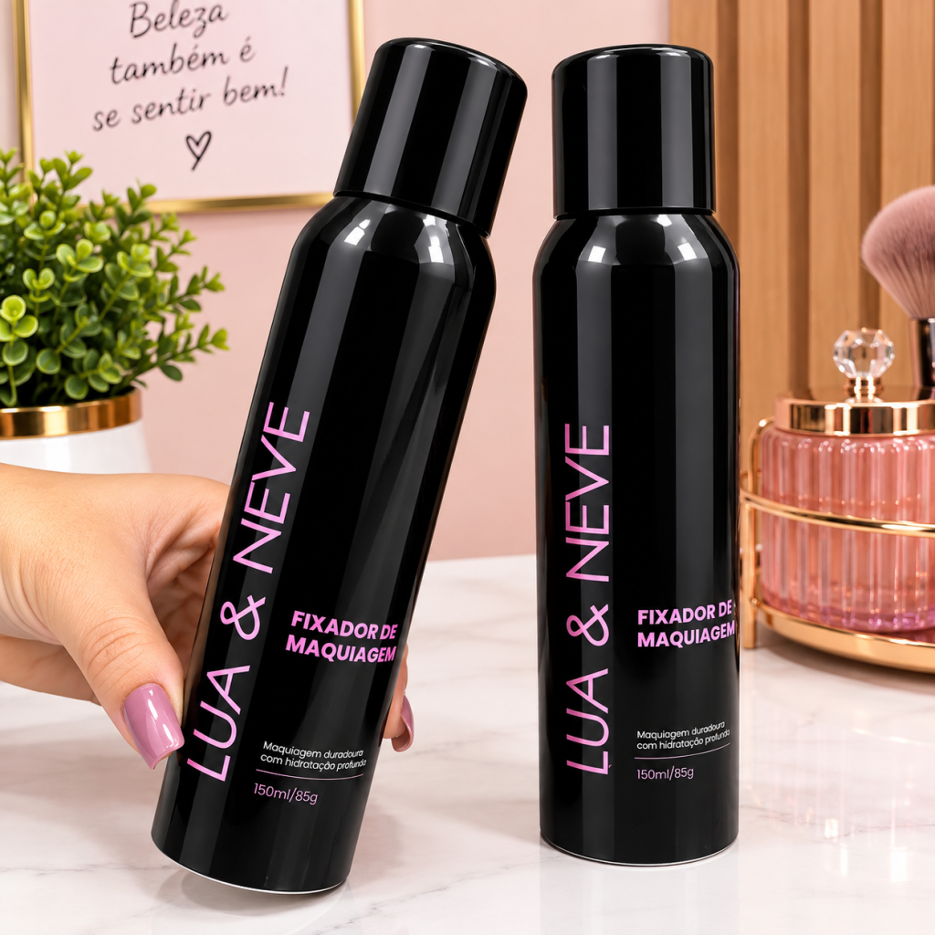 Fixador de maquiagem spray - Lua e Neve