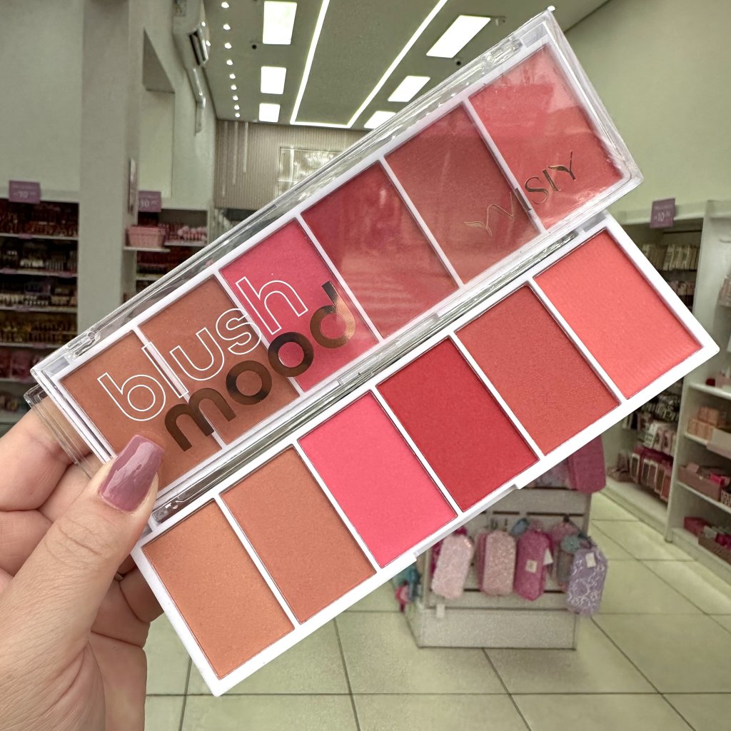 Paleta de blush 6 cores Mood VS8019 - Yvisy
