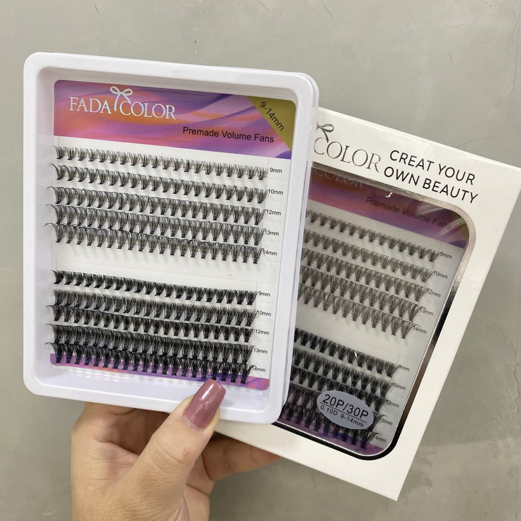 (PREMIUM) Cílios Tufinho 20P/30P 0.10D 9-14mm - Fada Color