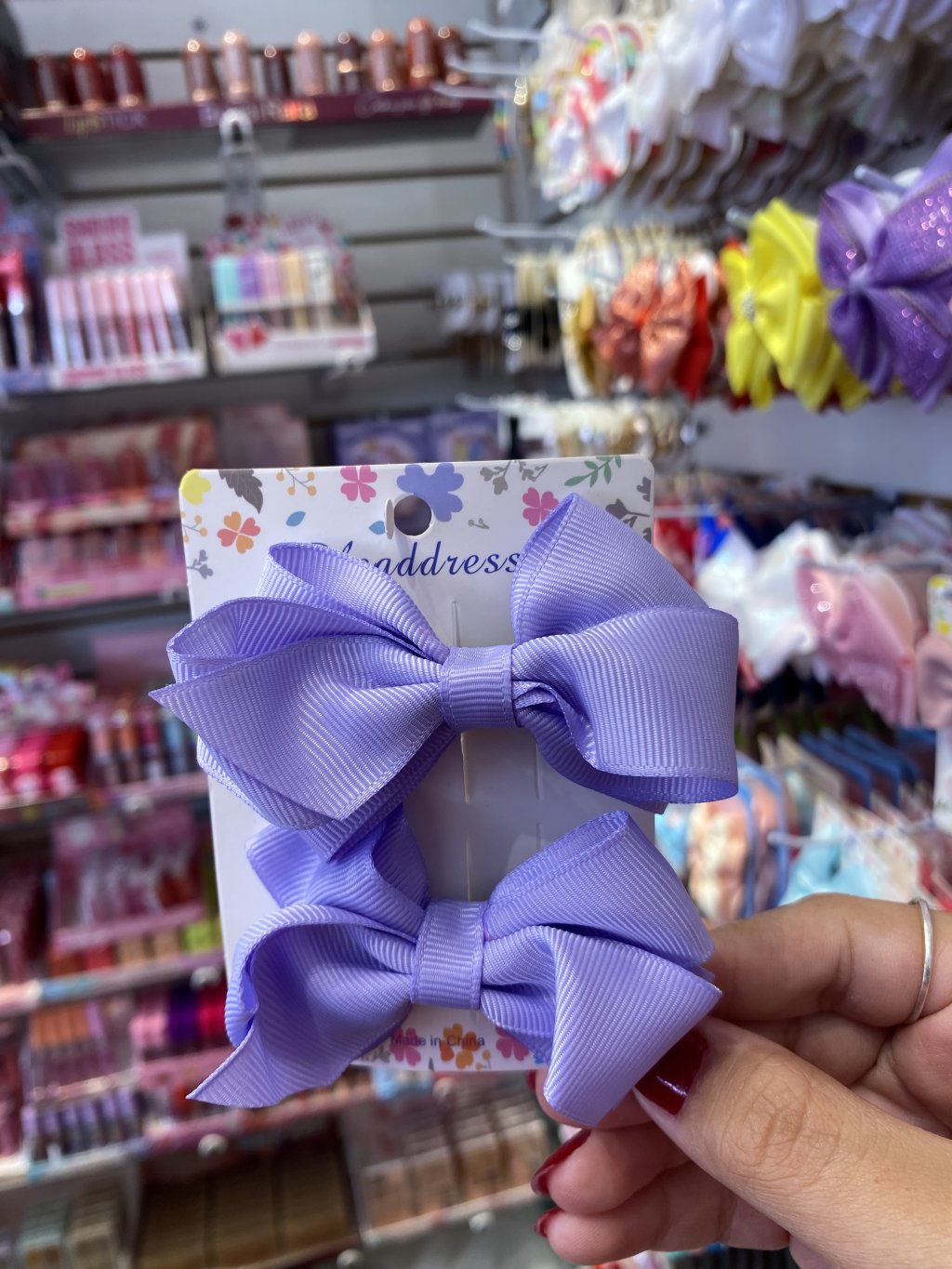 Kit dois laços roxo 