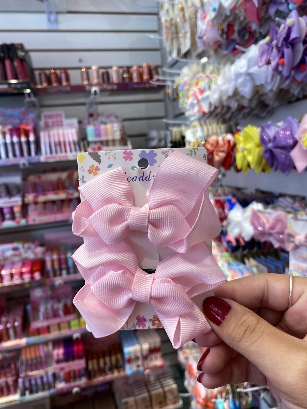 Kit dos laços rosa claro