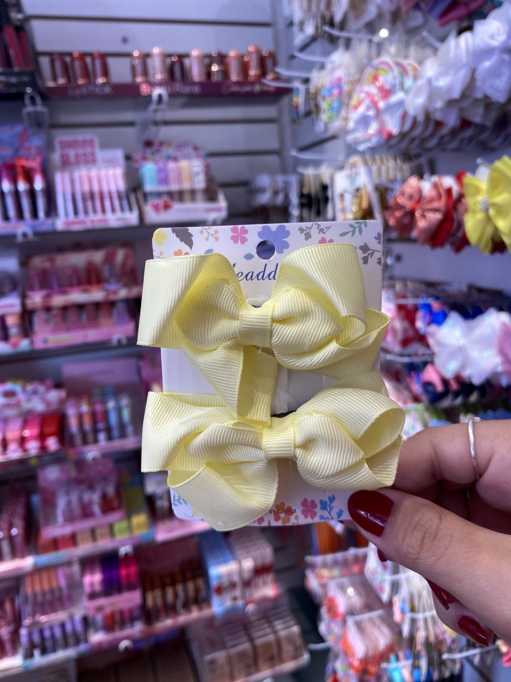 Kit dois laços amarelo