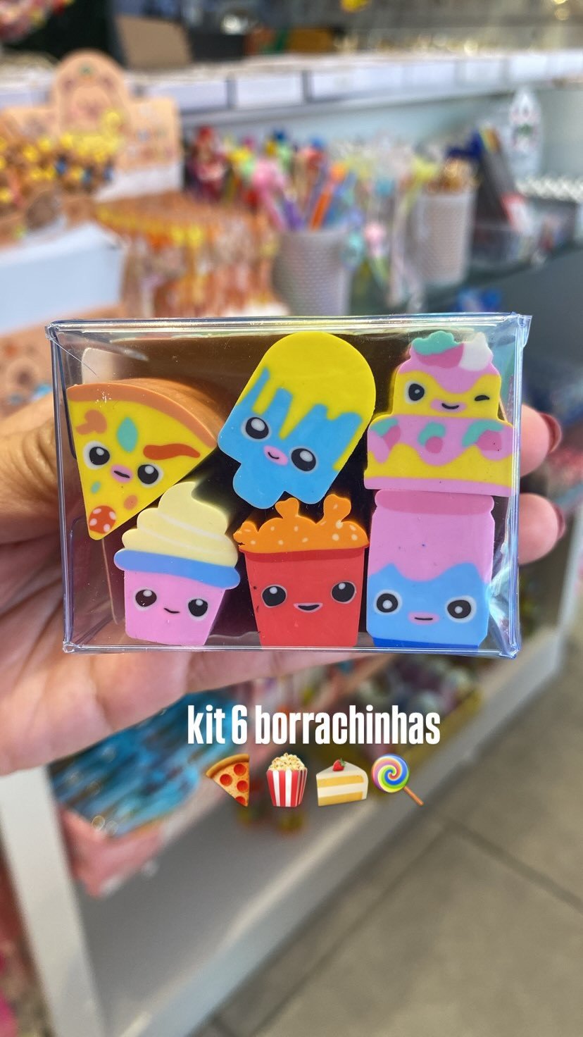 Kit 6 borrachas 