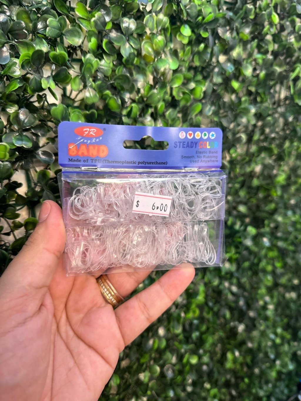 Elástico cabelo transparente 