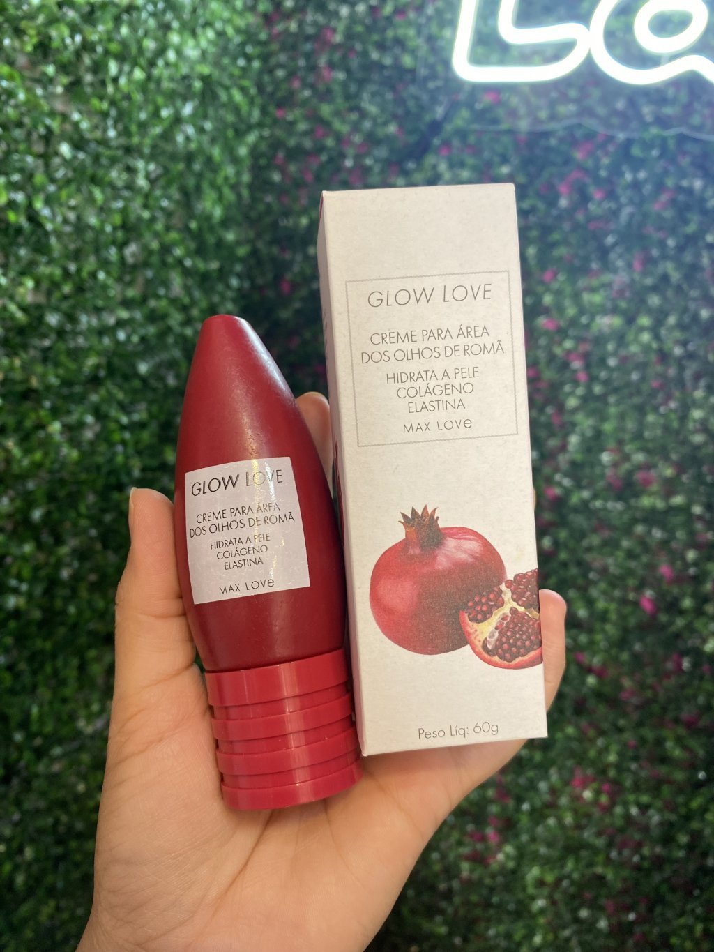 Creme para área dos romã