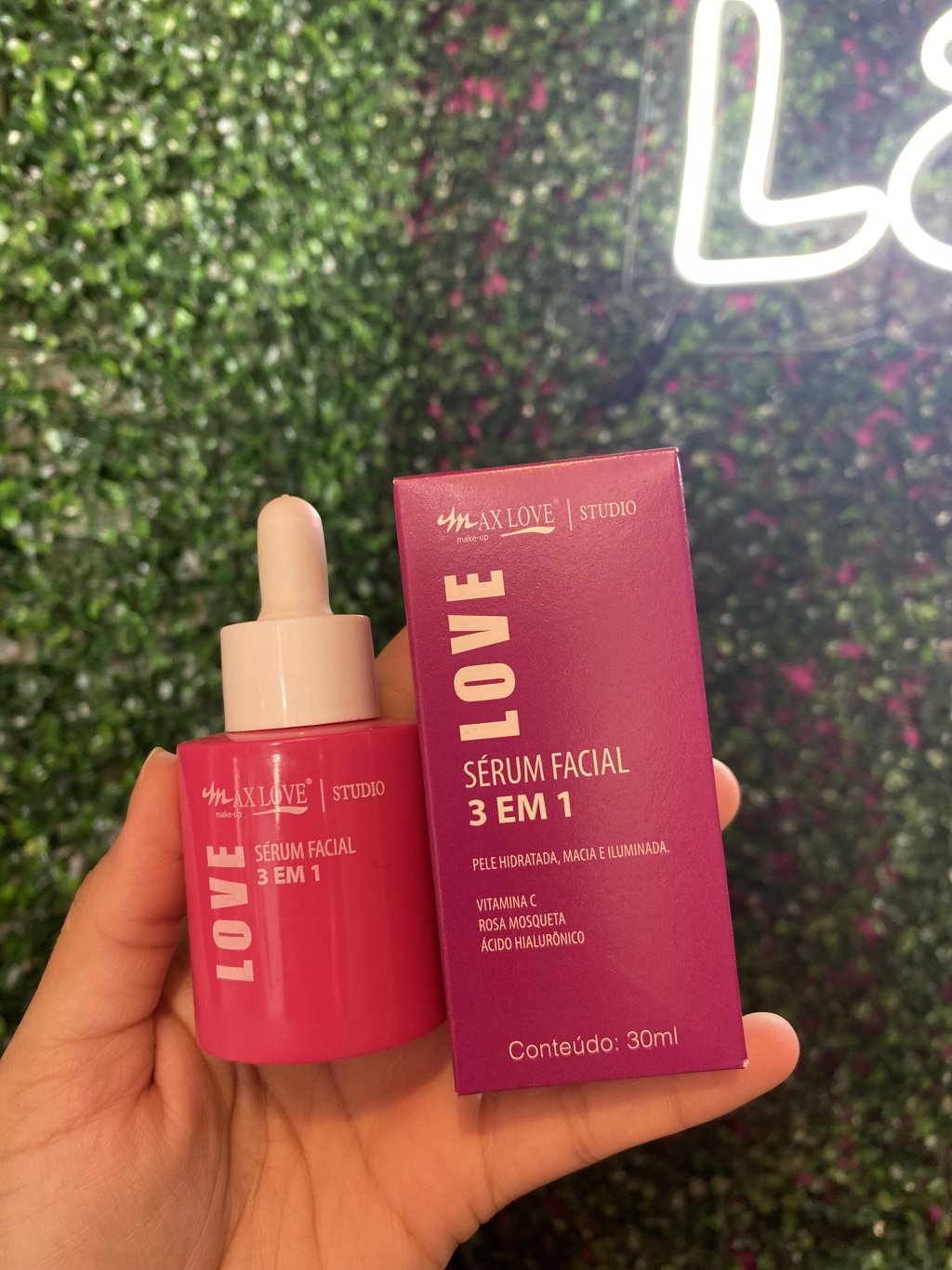 Sérum facial 3 em 1 Max Love 