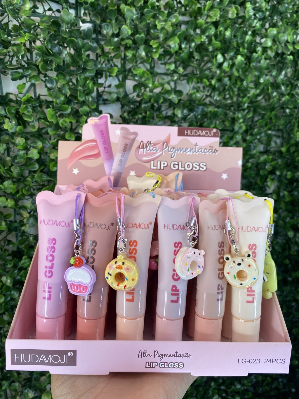 Lip gloss chaveiro hudamoji 
