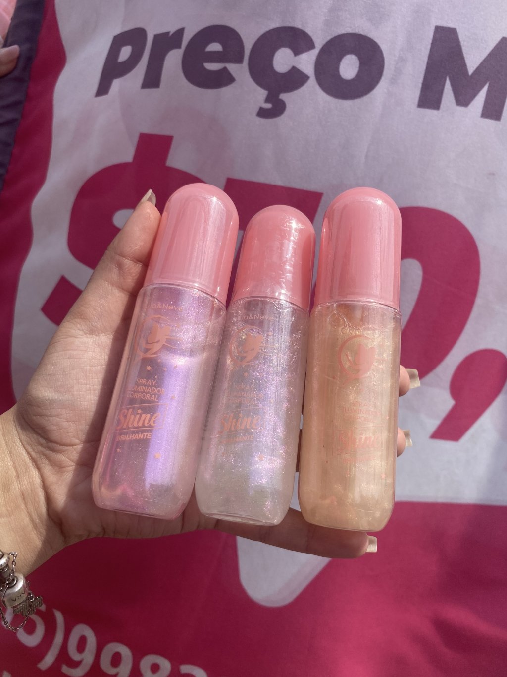 Spray iluminador corporal Lua&Neve