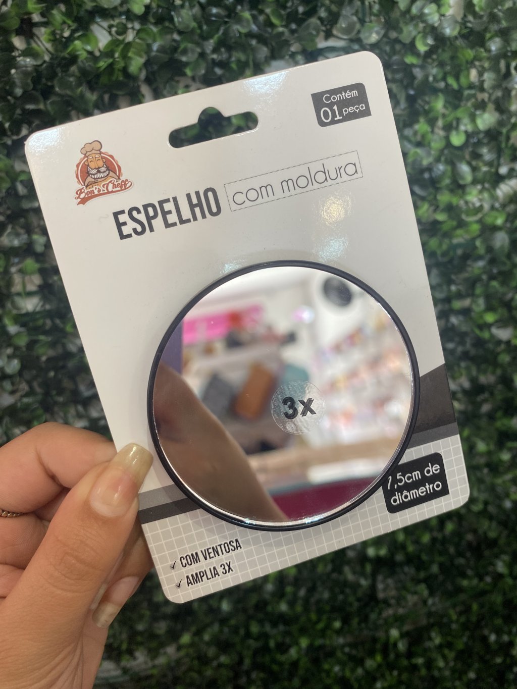 Espelho com moldura 
