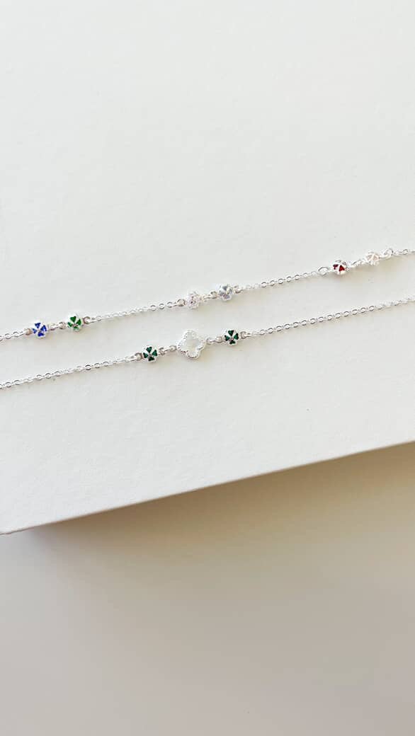 Pulseiras Trevos Coloridos
