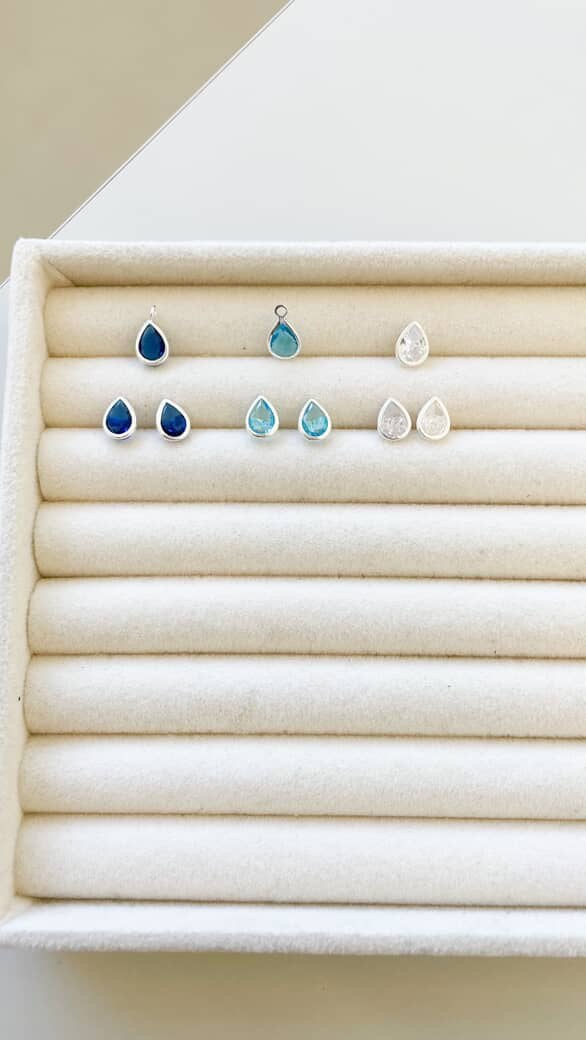 Conjunto Completo Gota em Zircônia 