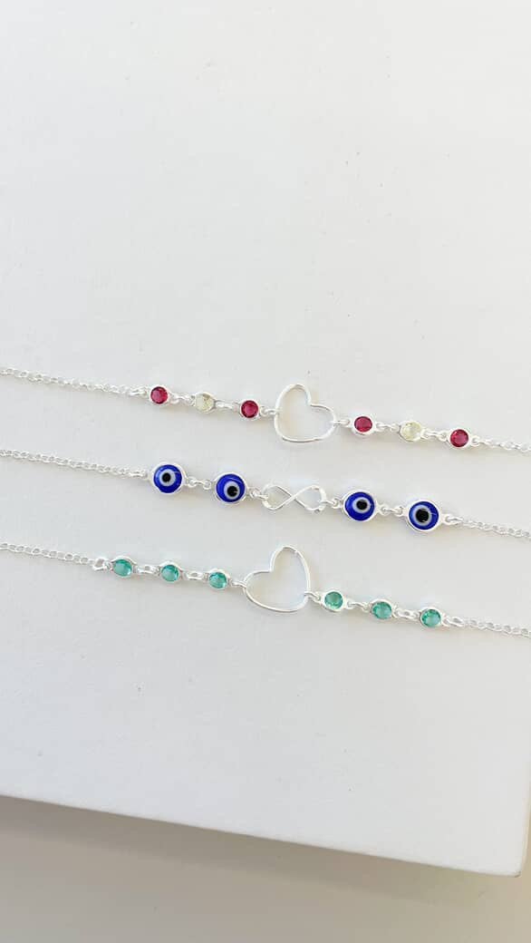 Pulseira de Elos e Zircônias 