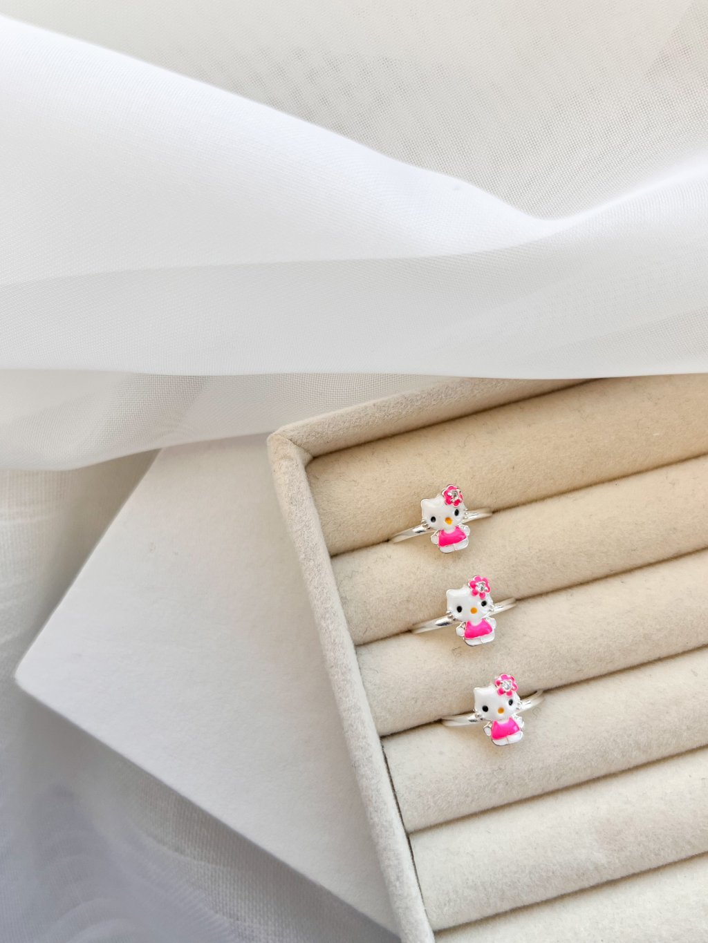 anel infantil hello kitty