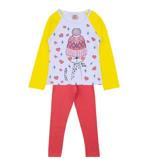 Conjunto Meia Estação Guu Kids Love Cat Cód: 210