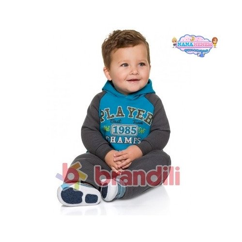 Conjunto Brandili Bebê Moletom Player Com Capuz Cód: 377