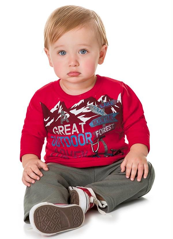 Conjunto Brandili Bebê Blusão E Calça Moletom Cód: 635
