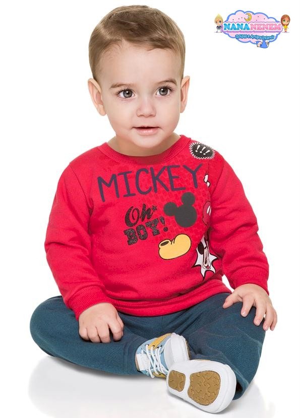Conjunto Brandili Bebê Mickey Oh Boy Imperdível Cód: 365