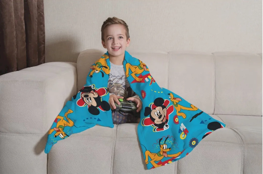 Manta Fleece Microfibra Infantil Mickey Cód: 363