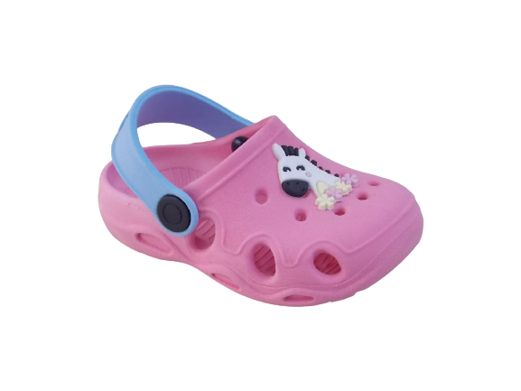Babuche Keto Baby Zebrinha Rosa/Azul BB Cód: 404