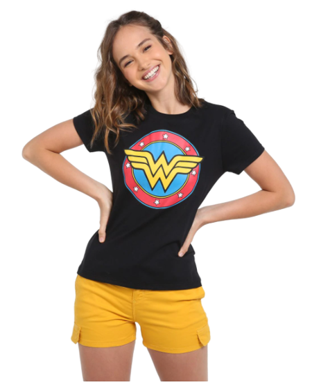Camiseta Baby Look Mulher Maravilha Imperdivel Cód: 58
