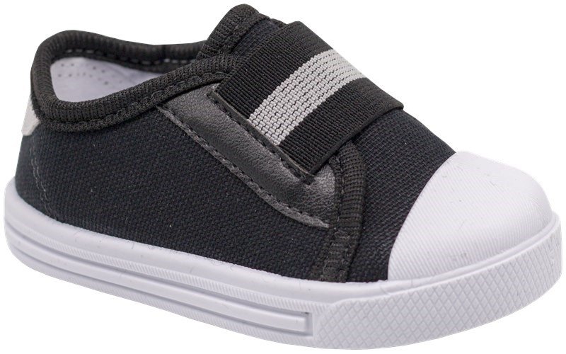 Tênis Keto Baby com Elástico Preto Cód: 518