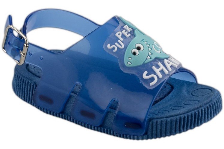 Sandália Slide Keto Baby Super Shark Azul Cristal Cód: 526