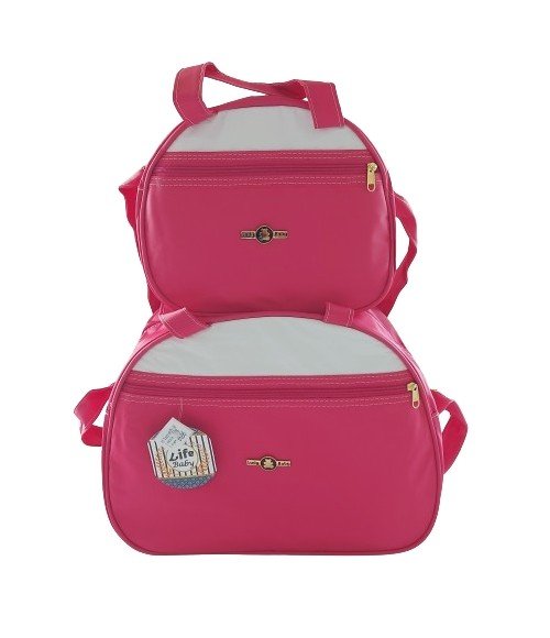Kit Bolsa Maternidade 2 Peças Ludy Baby Pink Cód: 583