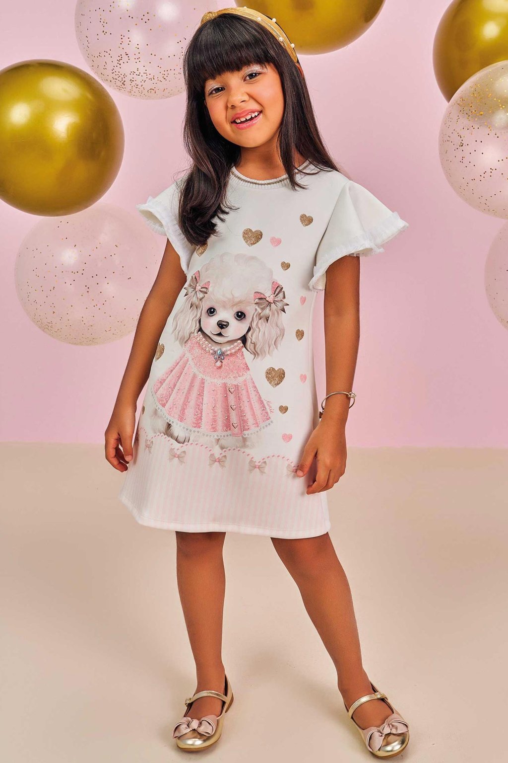 Vestido Kukiê em Fly Tech Cachorrinha Linha Luxo Cód: 258