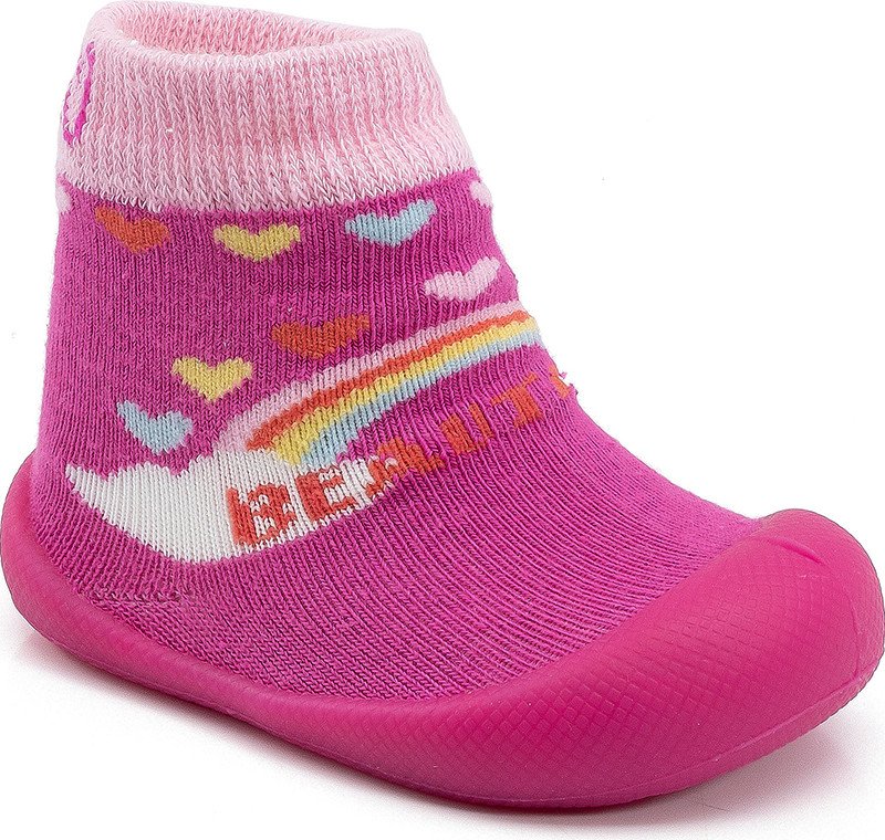 Sapatinho Klin Meia Com Solado Confort Encanto Pink Cód: 138
