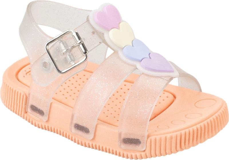 Sandália Keto Injetada Corações Coral Cód: 355