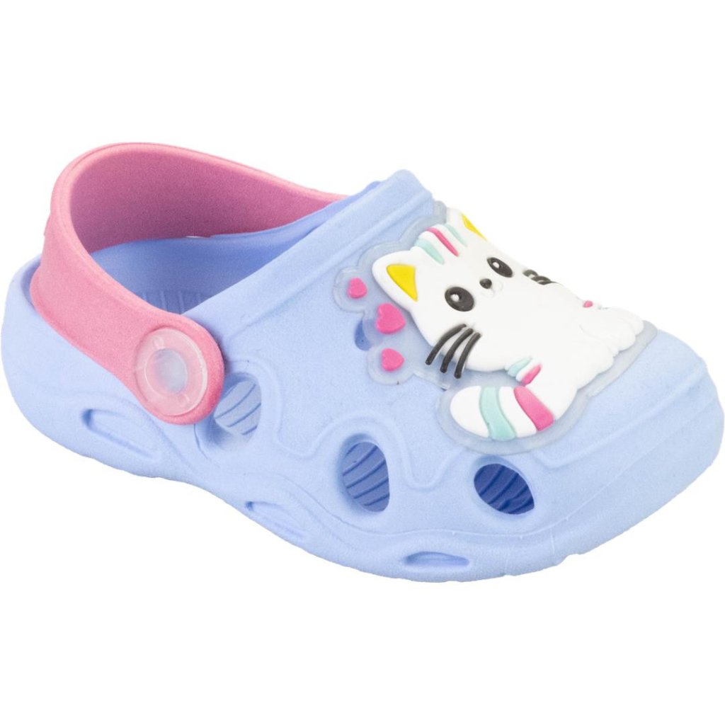Babuche Keto Fofura Gatinha Azul Bebê Imperdivel Cód: 13