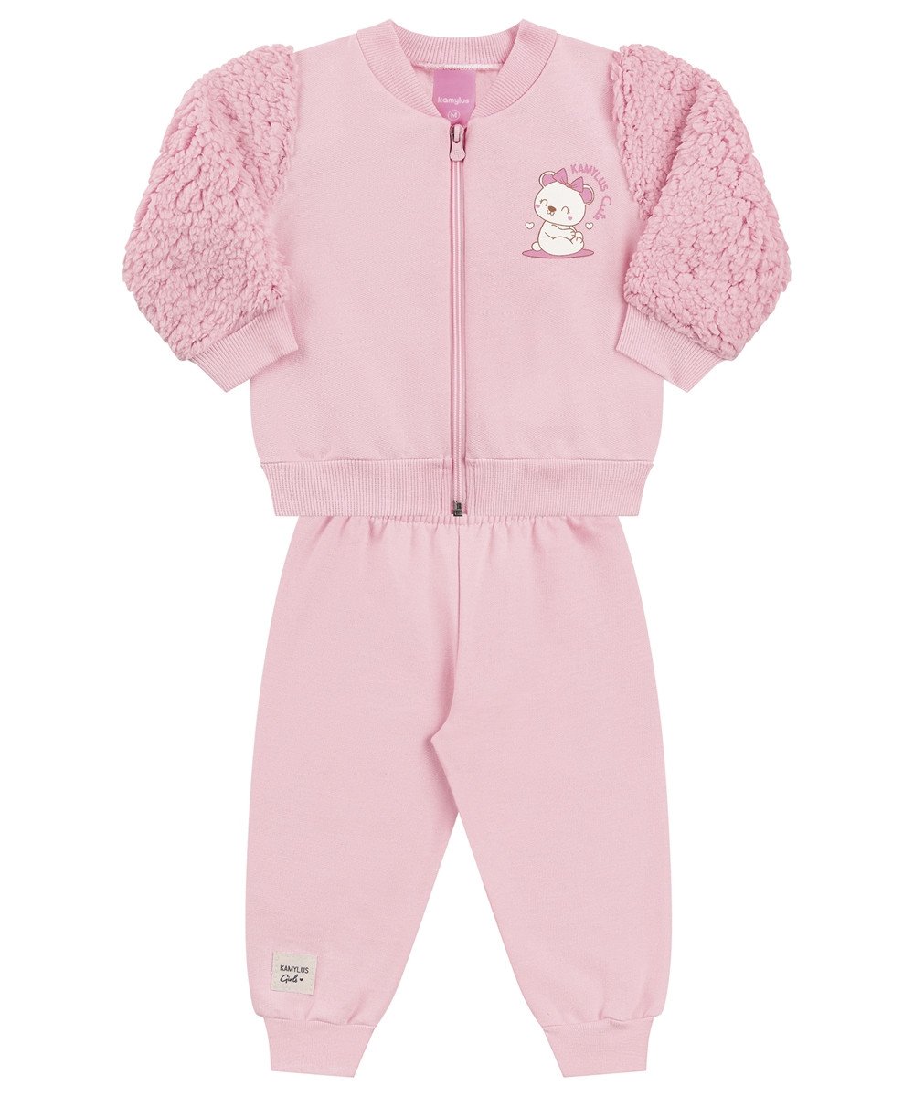 Conjunto Kamylus Moletom Cute Com Sherpa Cód: 430