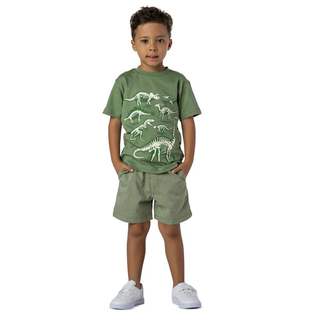 Conjunto Infantil Vrasalon Dinossauros Verde Cód: 426