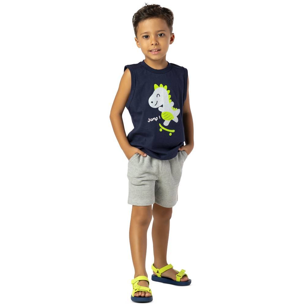 Conjunto Infantil Vrasalon Dinossauro Jump Regata Cód: 437