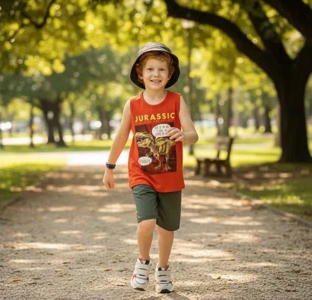 Conjunto Infantil Kamylus Regata Jurassic Cód: 234