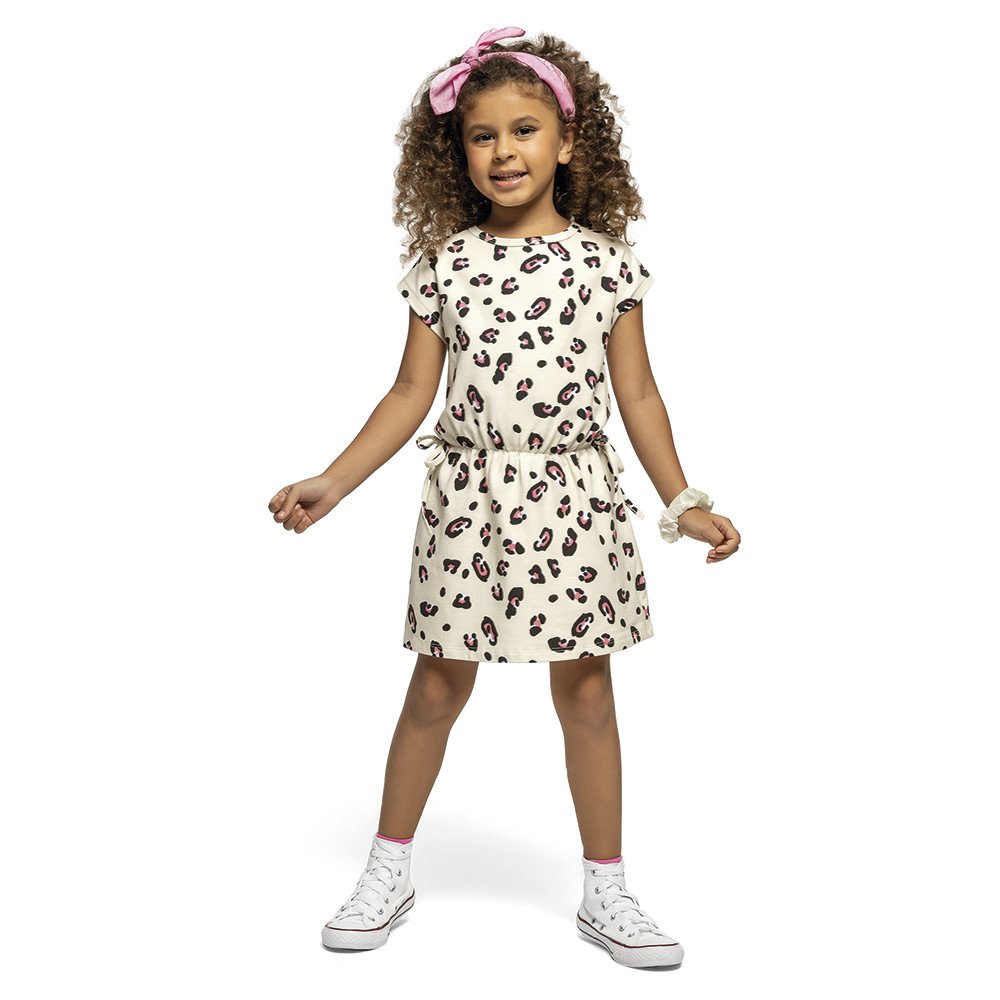 Vestido Kamylus Maxi Cotton Estampado Oncinha Cód: 597
